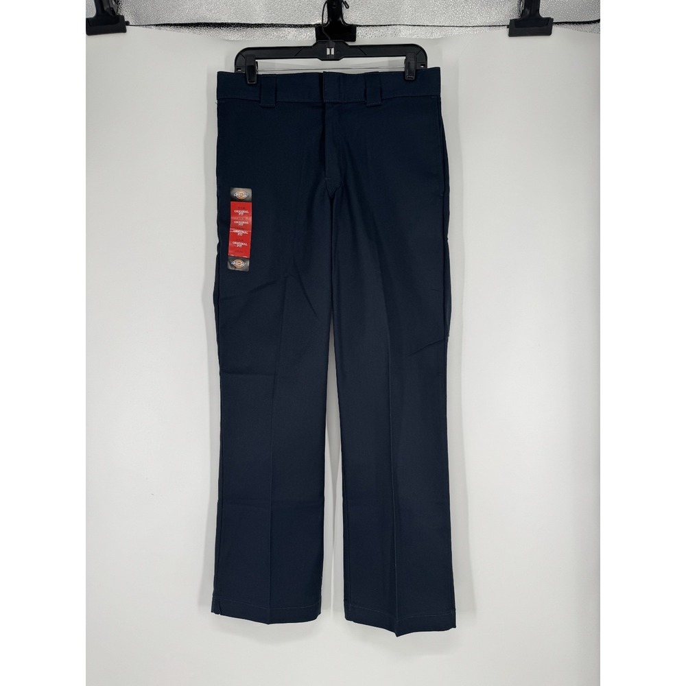 Dickies 874 Flex Work Pants Mens 32x30 Navy Blue Original Fit Straight Leg Chino
